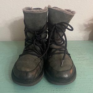 Black Ugg Boots Women Size (8)